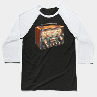 Vintage Retro Radio Baseball T-Shirt